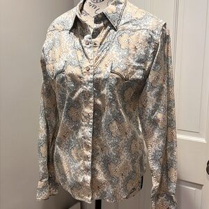 Brooks & Dunn | Women’s Medium western wear rodeo pearl snap button down shirt